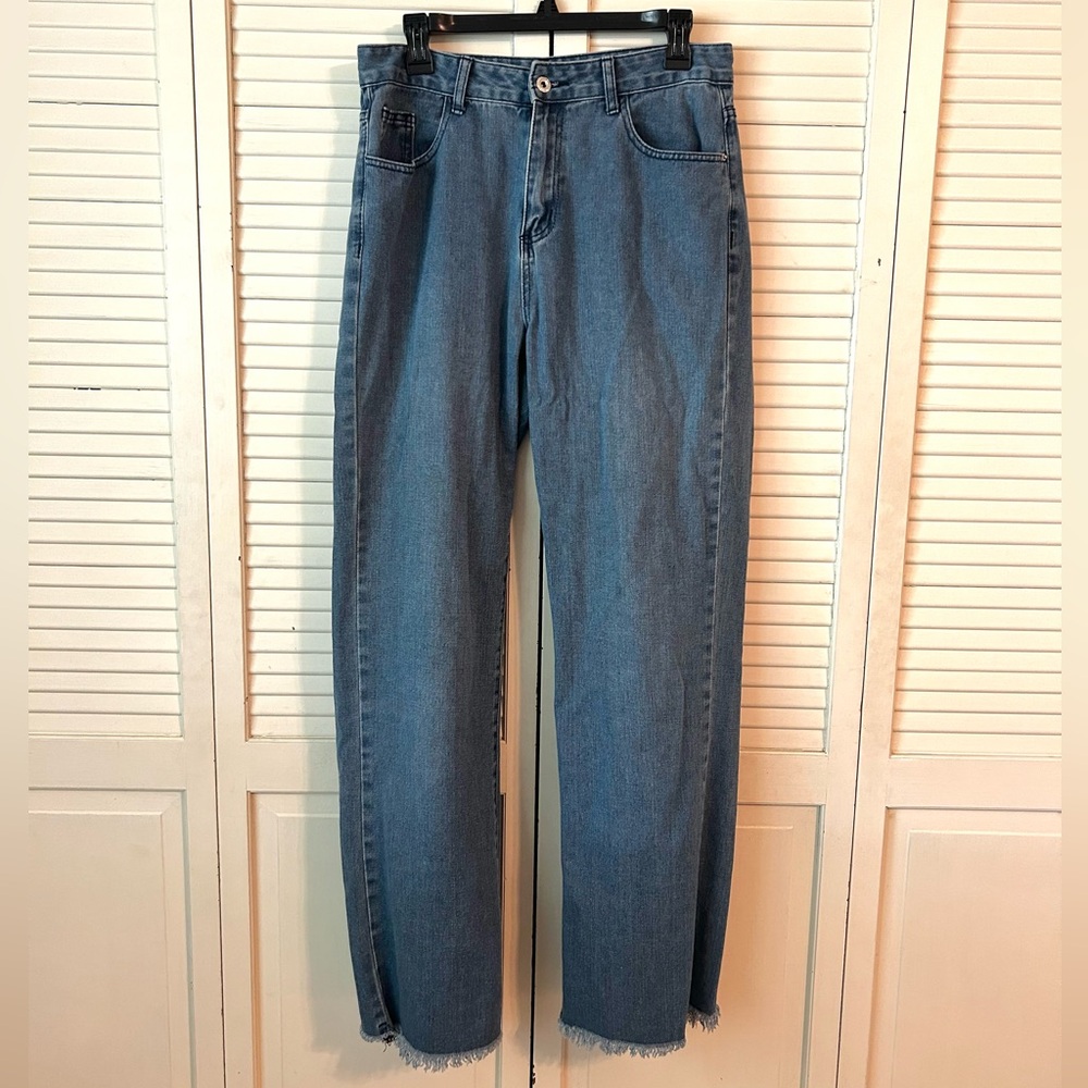 Baggy Dark Wash Blue Jeans